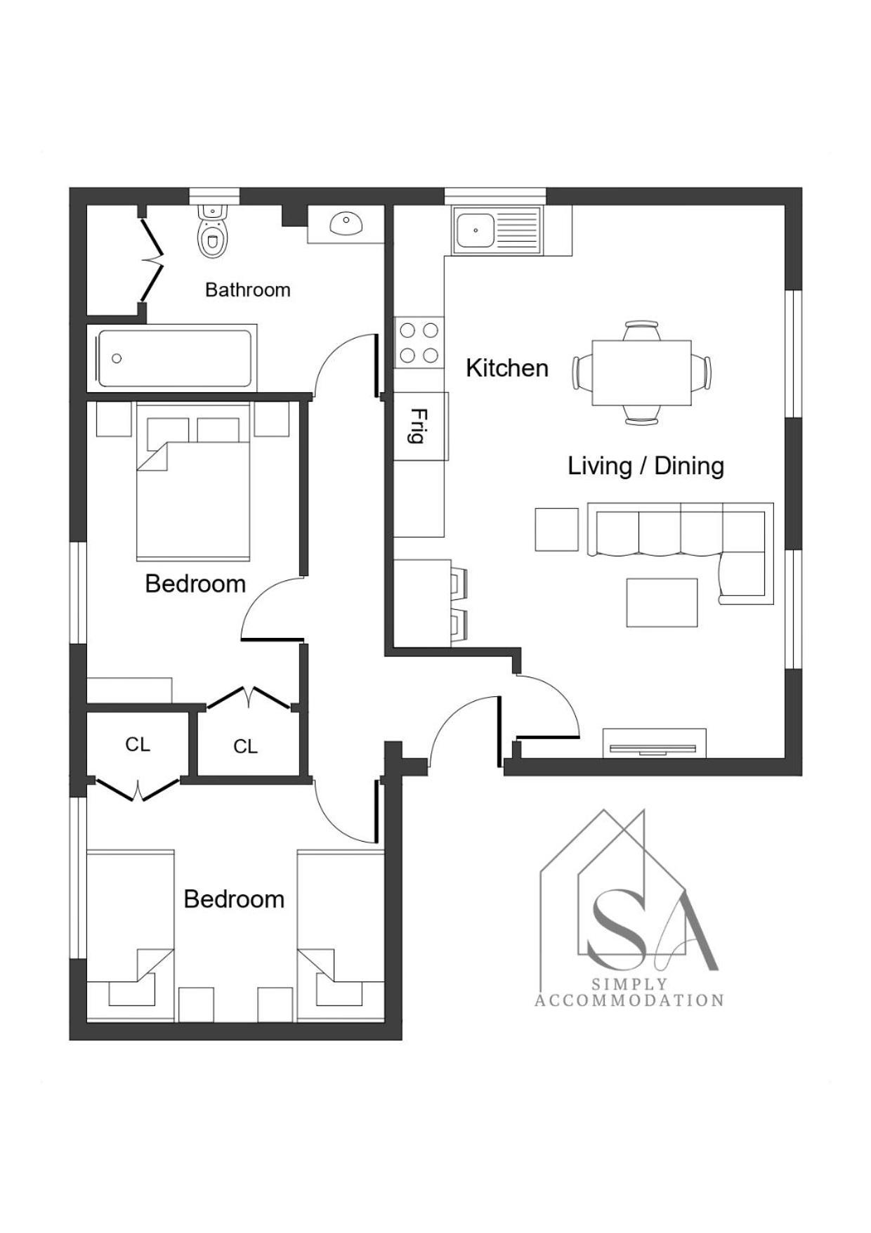 Bright 2Br Apartment - 2 Free Parking Spaces - Near Lgw Airport Crawley  Exterior photo